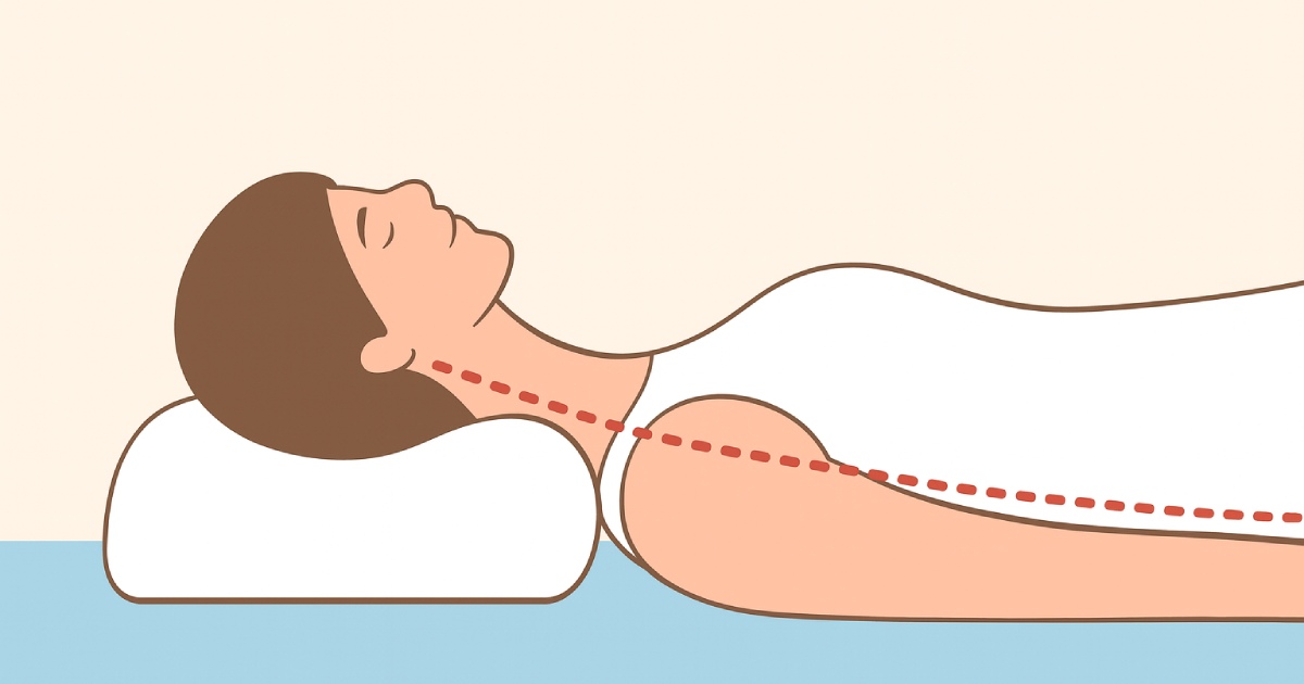 Подушка помогает снизить нагрузку на мышцы шеи