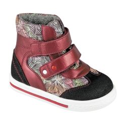 TW-411 (цв.8-красный металлик, 21) Ботинки ортопедические малосложные