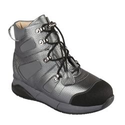 TW-574 (цв.3-серый металлик, 31) Ботинки (станд.задн., шерст.мех, съемн.стелька)