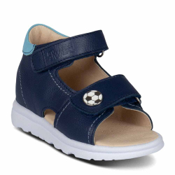 TW-190 (цв.4-синий) Туфли летние (Два ремня на велкро)
