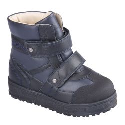 TW-542 (цв.10-черно-синий, 27) Ботинки (станд.задн., шерст.мех, съемн.стелька)