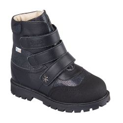 TW-544 (цв.17-черный кристалл, 26) Сапожки (зак.нос,станд.задн,шерст.мех,съем.стелька)