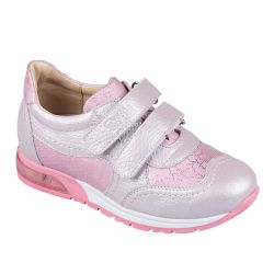 TW-435 (цв.23-бледно-сиреневый, 26) Полуботинки спортивные (натур.кожа, без св.диодов)