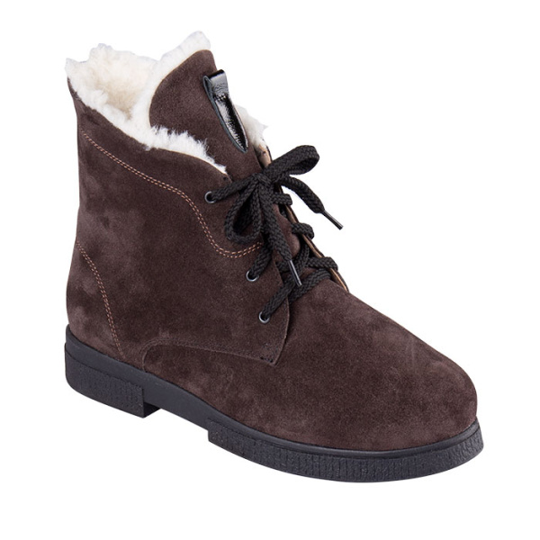 Ботинки женские ортопедические утепленные с мехом со шнурками DTD-600-2  Dr. Thomas